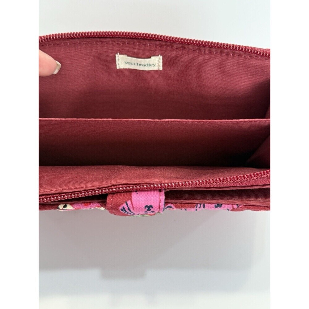 Vera Bradley Wristlet Holiday Hounds ID cardholder Wallet Cotton 2024 Dogs - Picture 3 of 8